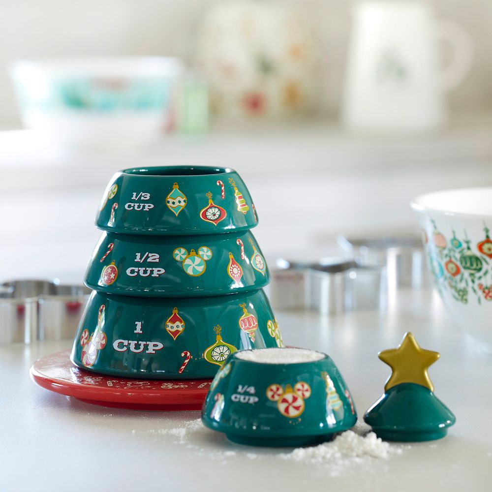 Mickey Mouse Christmas Tree Stacking Measuring Cup Set