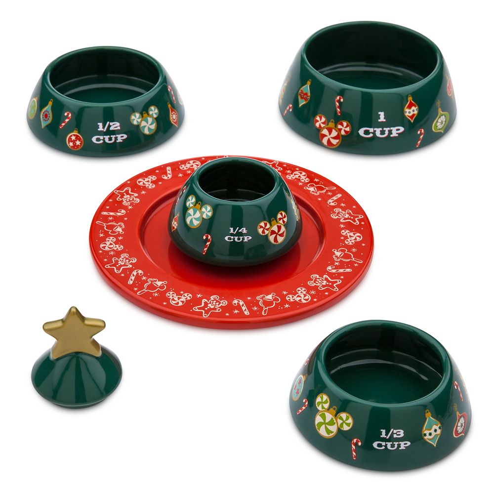 Mickey Mouse Christmas Tree Stacking Measuring Cup Set