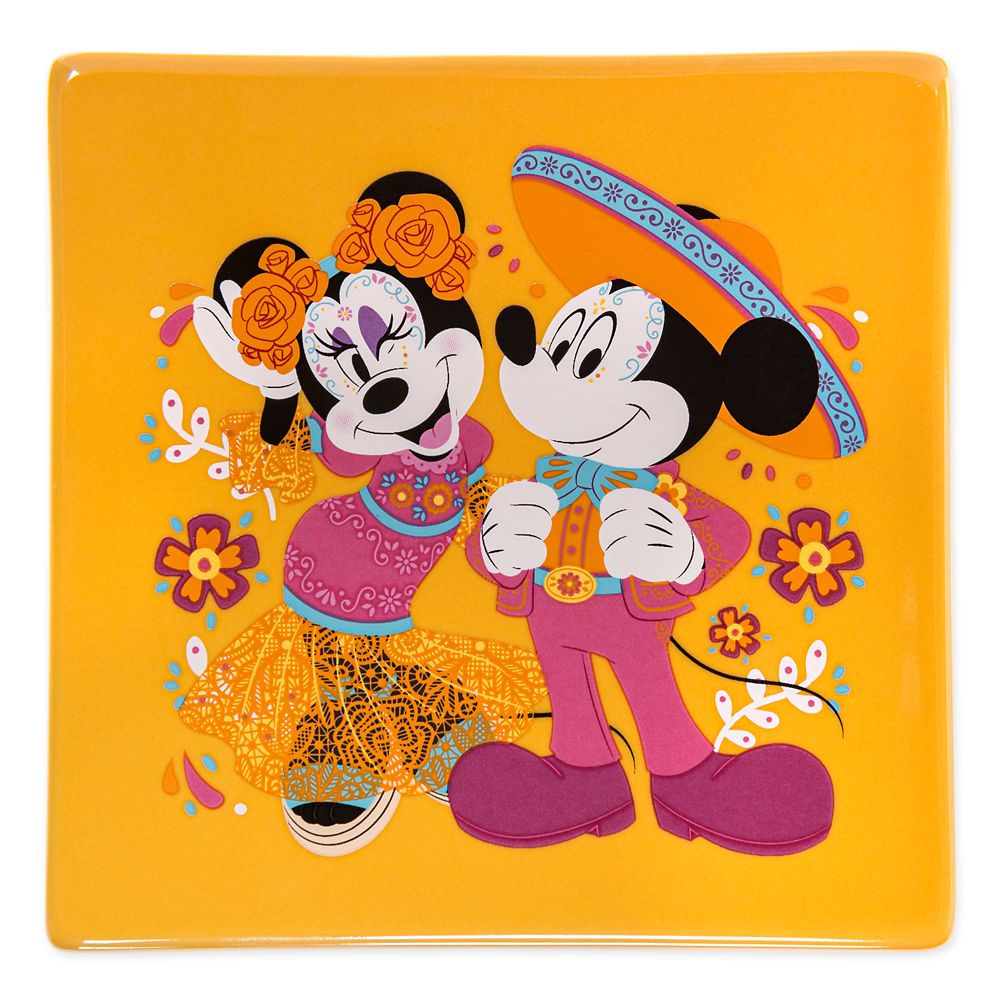 Mickey and Minnie Mouse Ceramic Coaster Set – EPCOT Mexico Pavilion