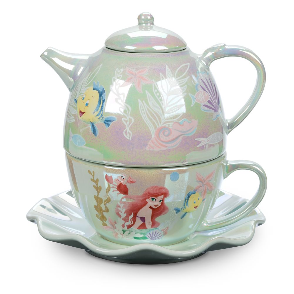 Disney Little Merma Ursula Teapot Tea Cup Sugar Pot Set Disney