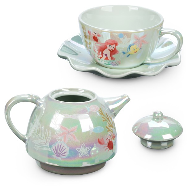 Disney Little Merma Ursula Teapot Tea Cup Sugar Pot Set Disney