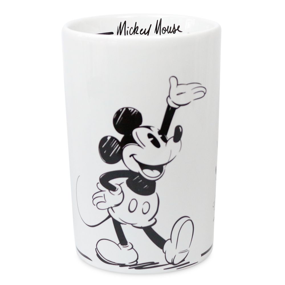 Mickey Mouse Black and White Utensil Holder