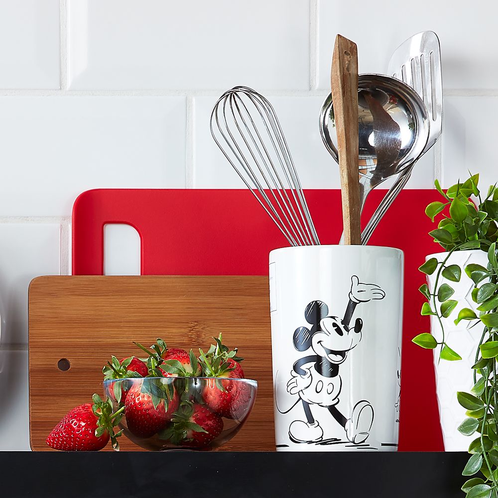 Mickey Mouse Black and White Utensil Holder