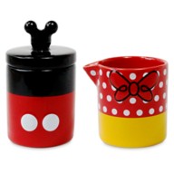 Mickey and Minnie Mouse Cream and Sugar Set