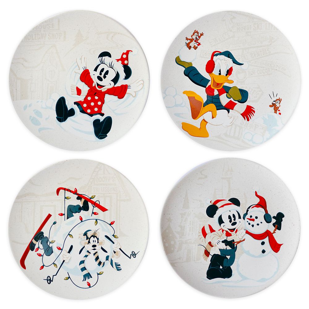 Mickey Mouse and Friends Holiday Plate Set Official shopDisney