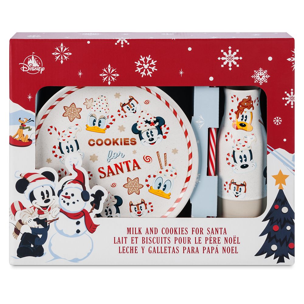 Mickey Mouse and Friends Milk and Cookies for Santa Set