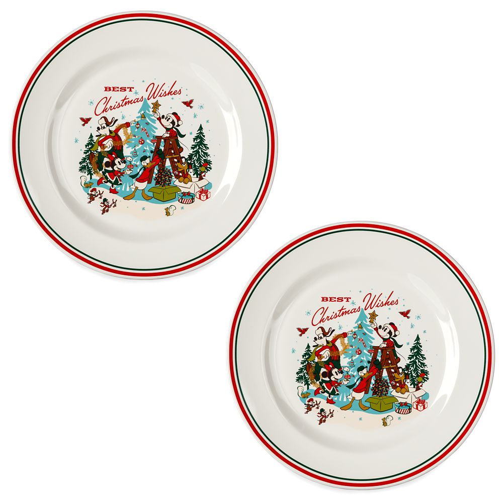 Mickey Mouse and Friends Christmas Plate Set is available online