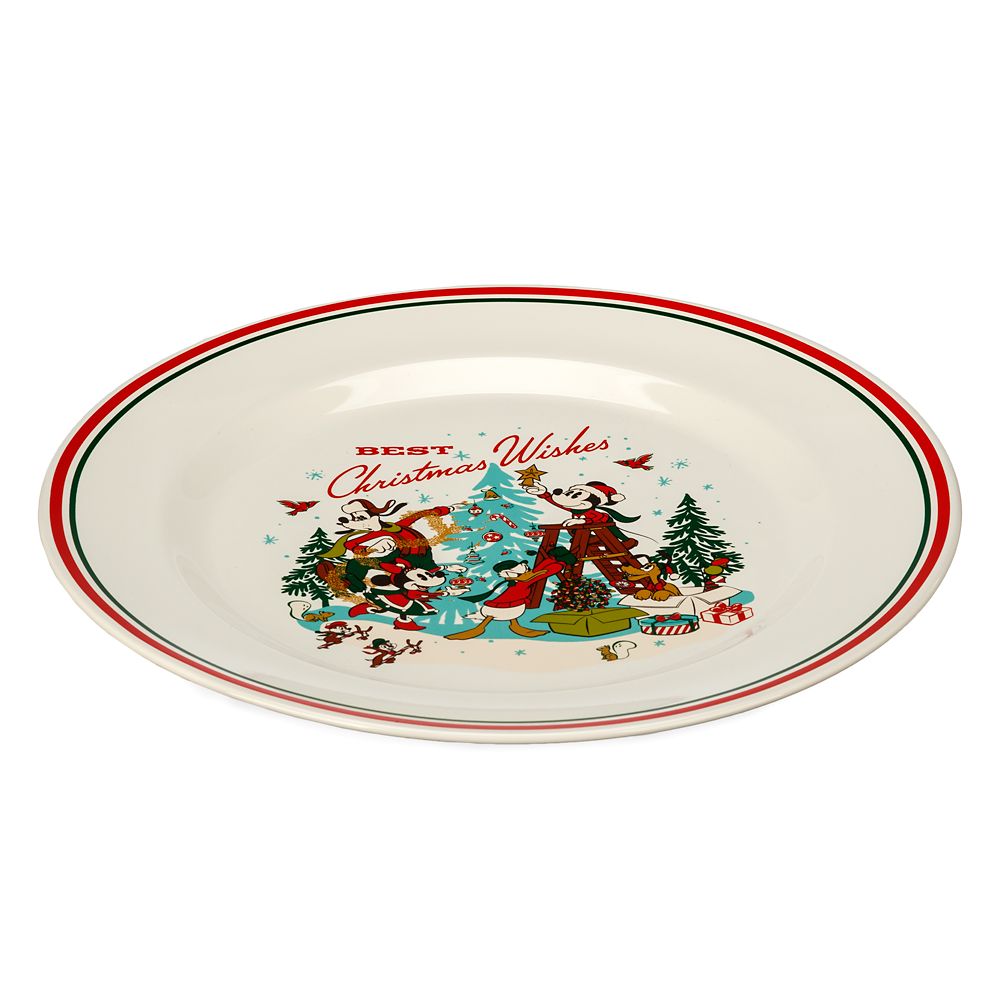Mickey Mouse and Friends Christmas Dinner Plate Set