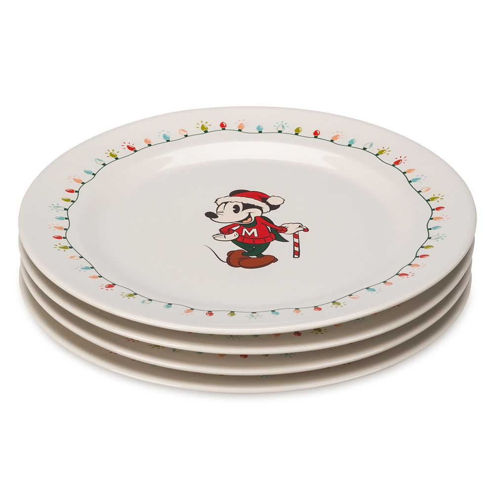 Mickey Mouse and Friends Holiday Plate Set