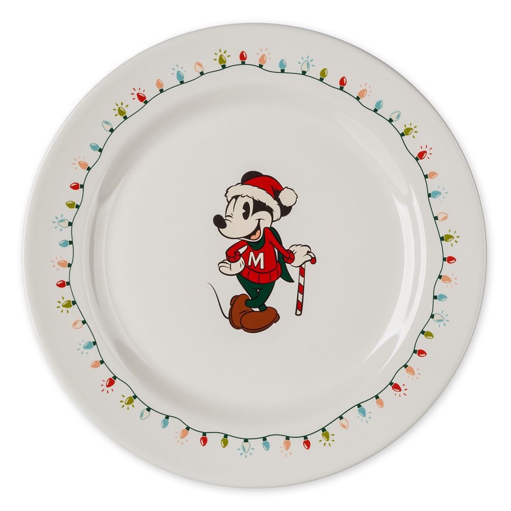 Mickey Mouse and Friends Holiday Plate Set