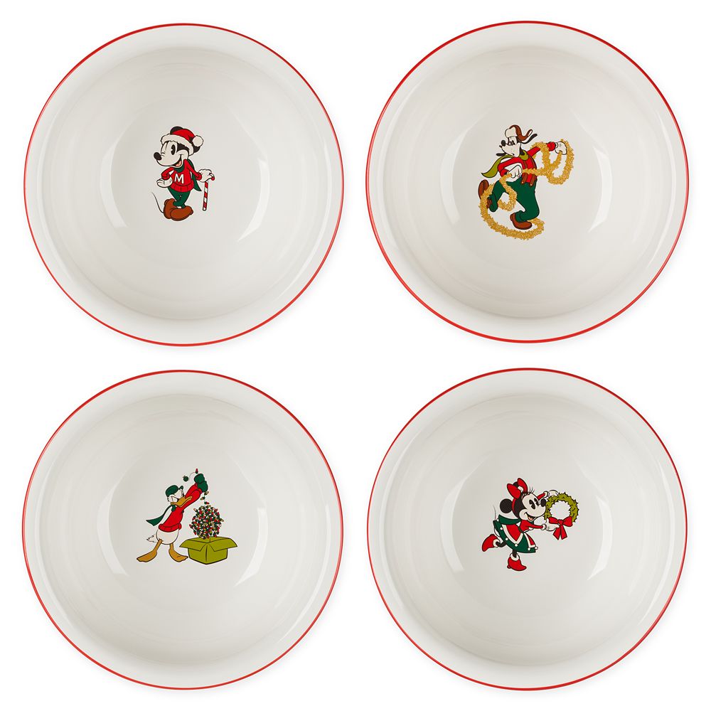 Mickey Mouse and Friends Christmas Bowl Set