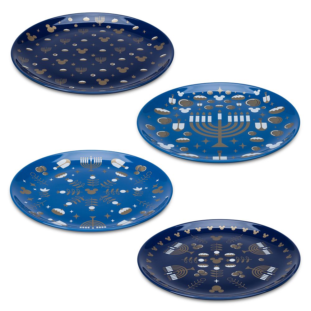 Mickey Mouse Hanukkah Salad Plate Set