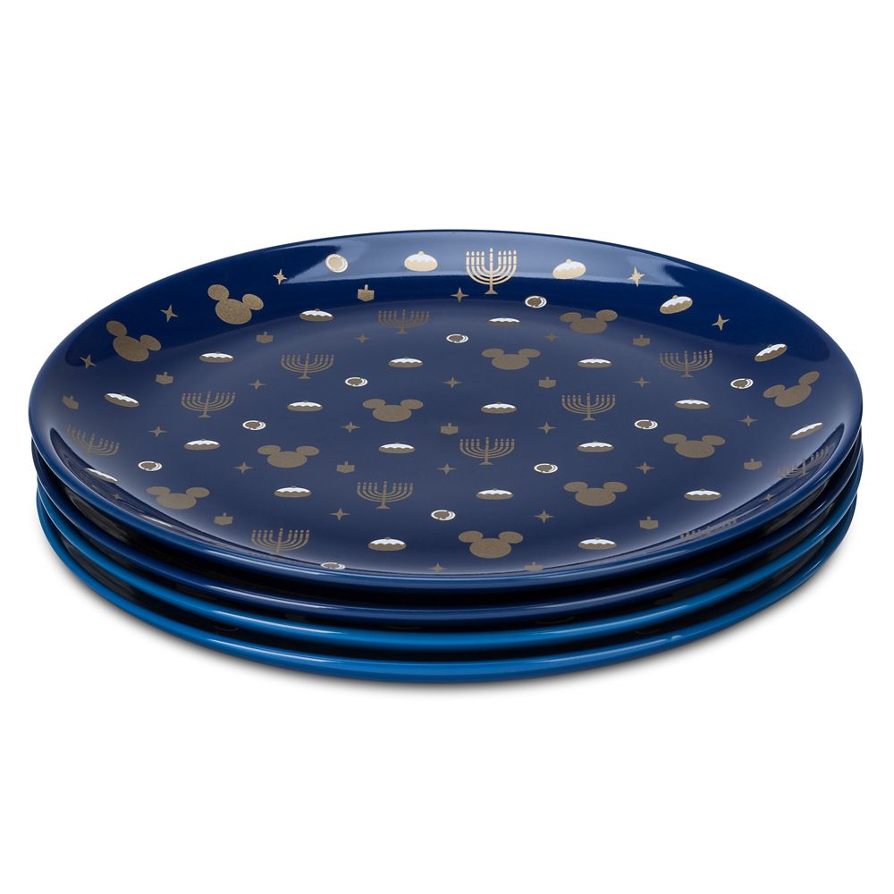 Mickey Mouse Hanukkah Salad Plate Set