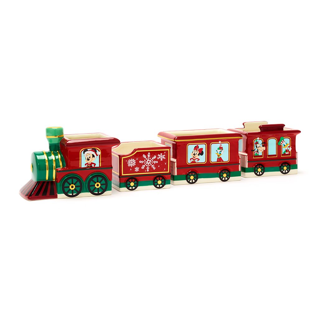 Mickey Mouse and Friends Holiday Train Bowl Set