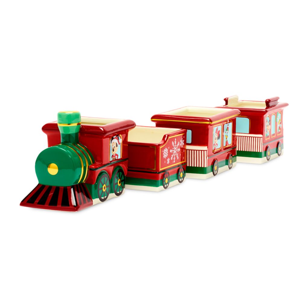 Mickey Mouse and Friends Holiday Train Bowl Set