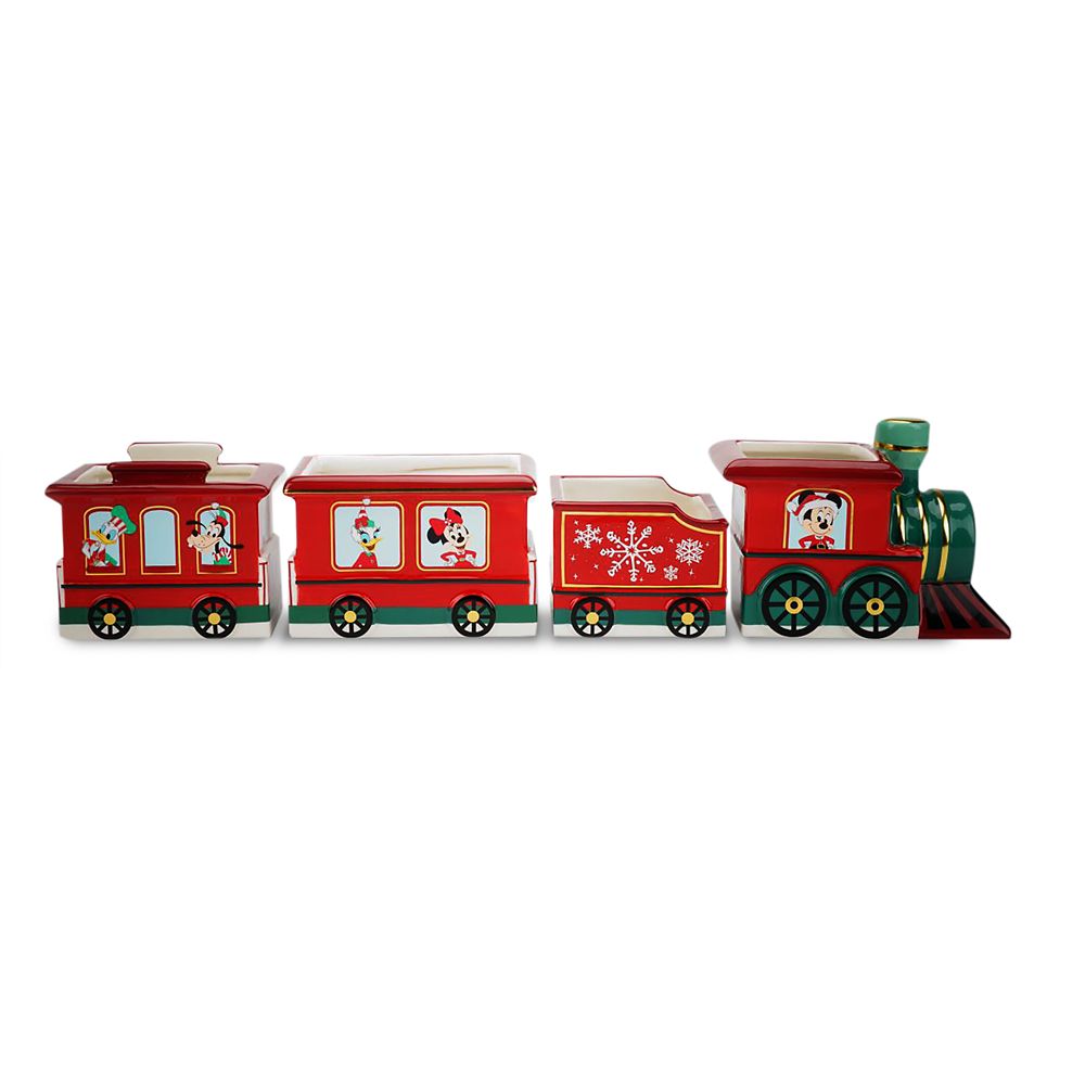 Mickey Mouse and Friends Holiday Train Bowl Set