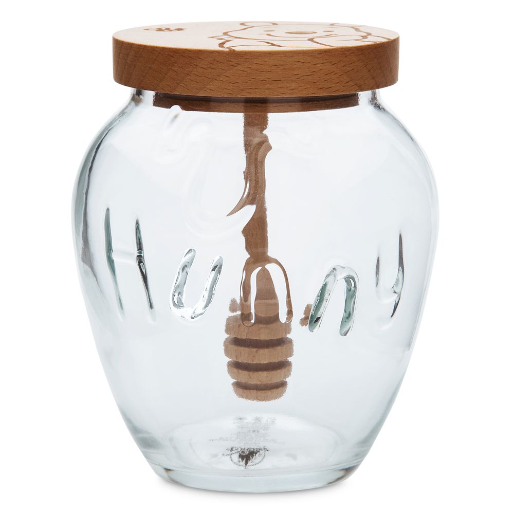 Winnie the Pooh Glass Honey Jar