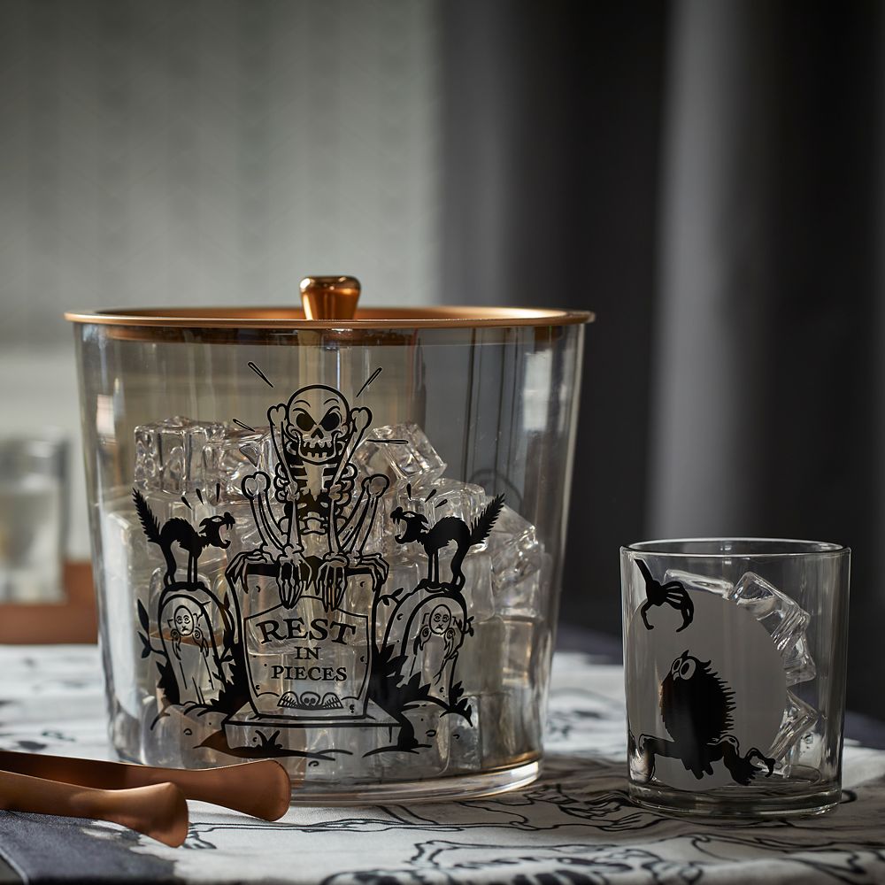 The Skeleton Dance Ice Bucket with Tongs and Lid