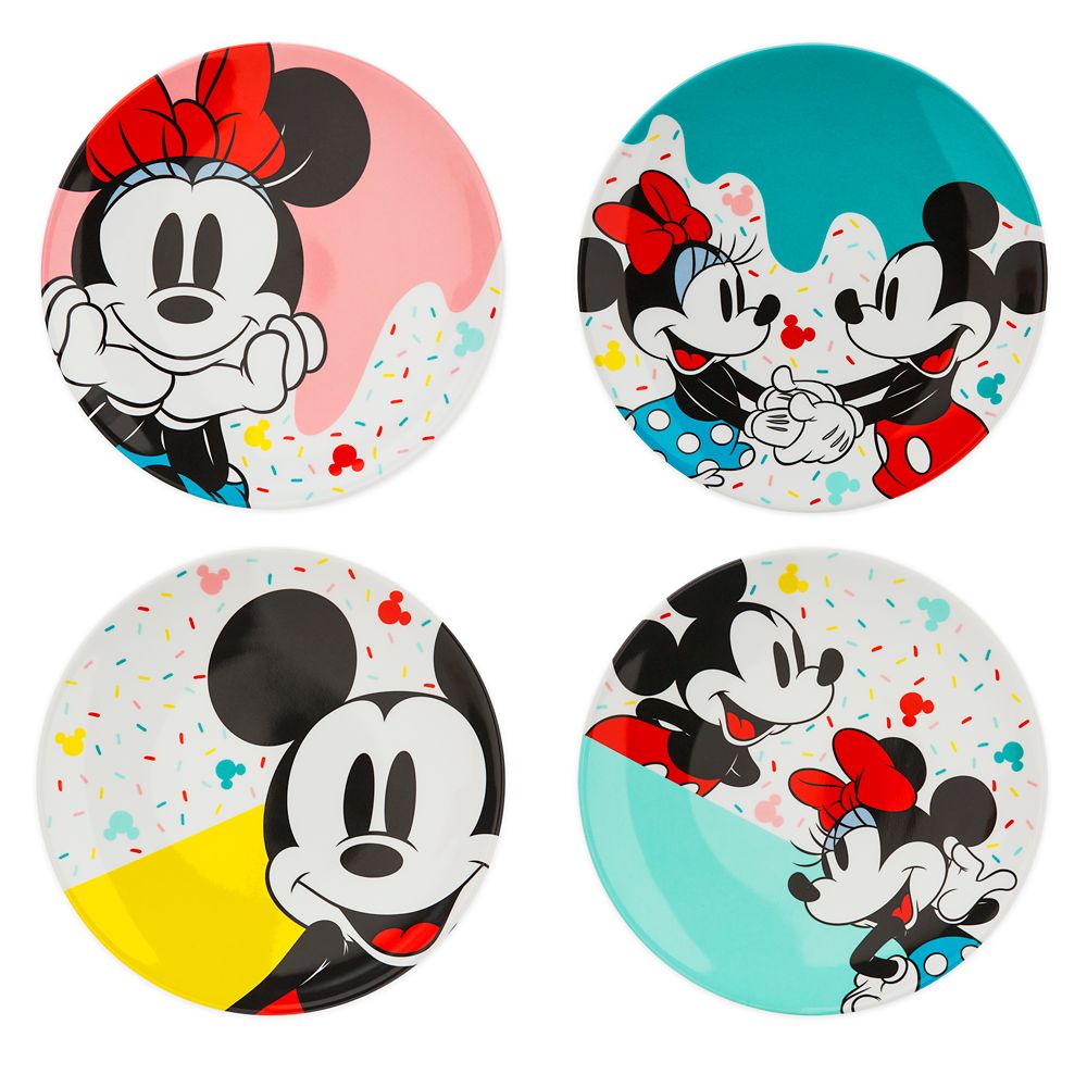 Mickey and Minnie Mouse Plate Set – Disney Eats