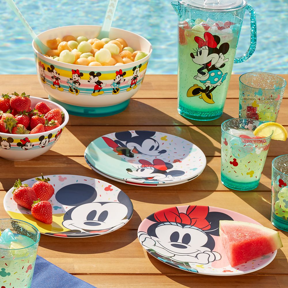 Mickey and Minnie Mouse Plate Set – Disney Eats