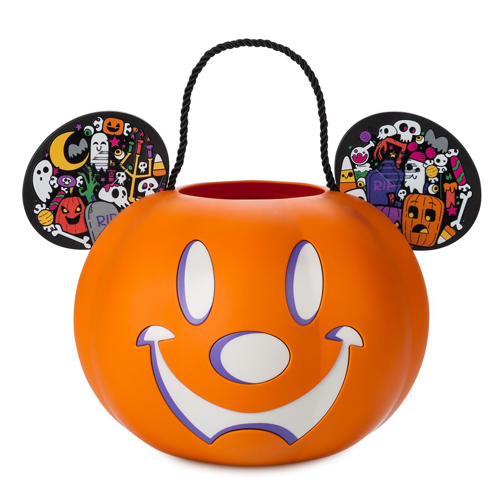 Mickey Mouse Jack-o’-Lantern Light-Up Candy Bucket here now