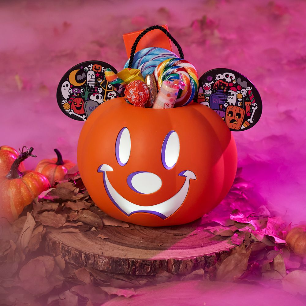 Mickey Mouse Jack-o'-Lantern Light-Up Candy Bucket