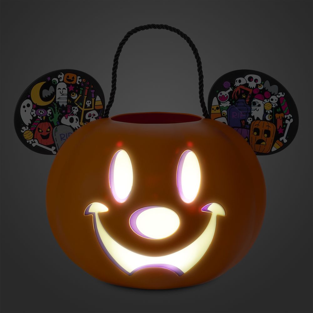 Mickey Mouse Jack-o'-Lantern Light-Up Candy Bucket