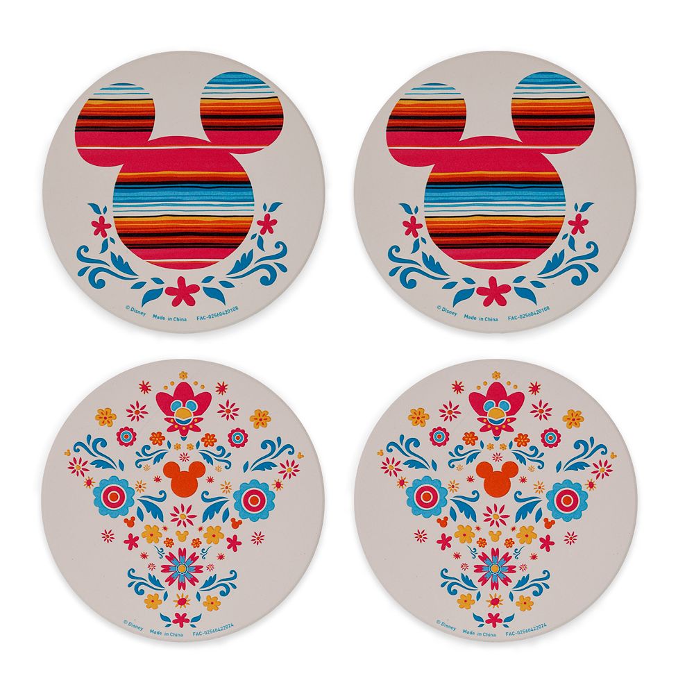 Mickey Mouse Icon World Showcase Mexico Coaster Set is now out for purchase