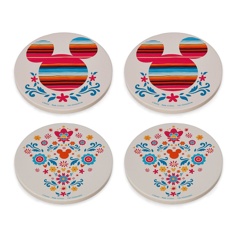 Mickey Mouse Icon World Showcase Mexico Coaster Set