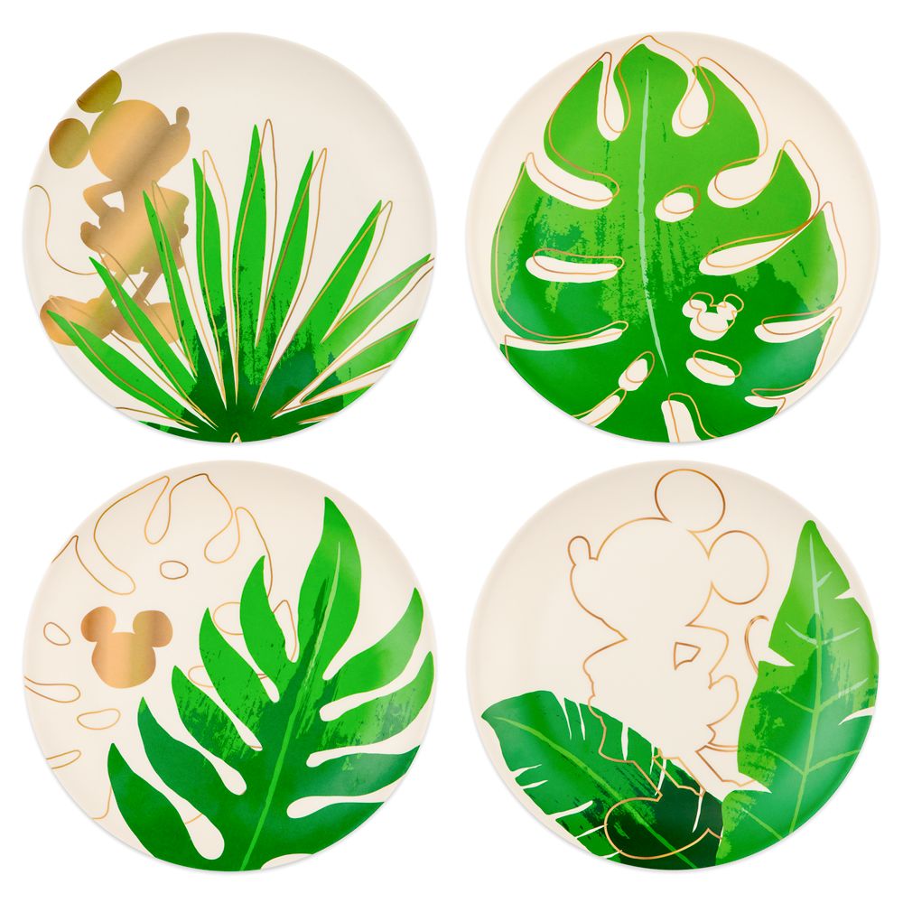 Mickey Mouse Tropical Plate Set