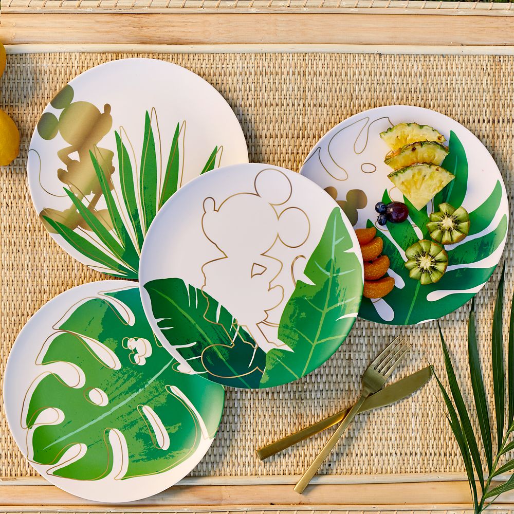 Mickey Mouse Tropical Plate Set