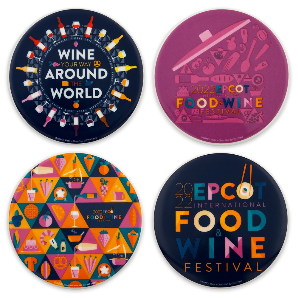 EPCOT International Food & Wine Festival 2022 Coaster Set