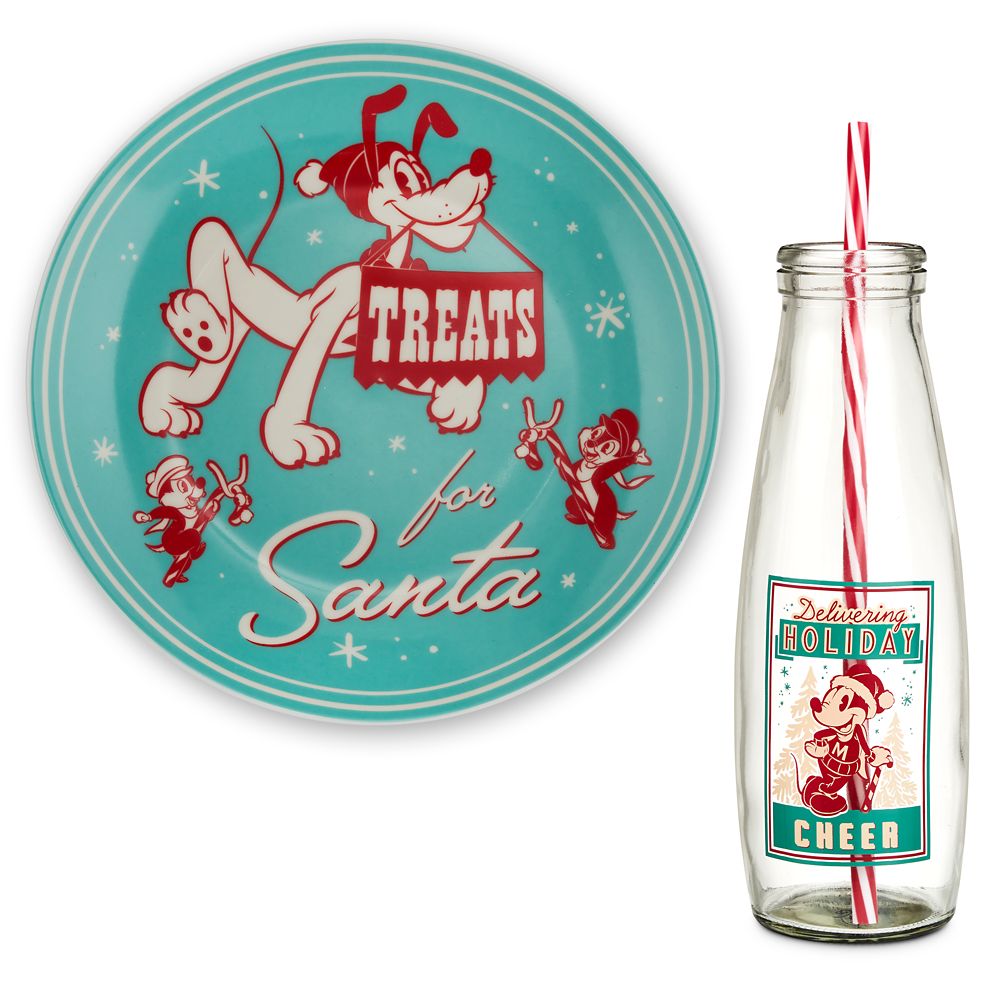 Mickey Mouse and Friends Holiday Milk and Cookie Set is now available online