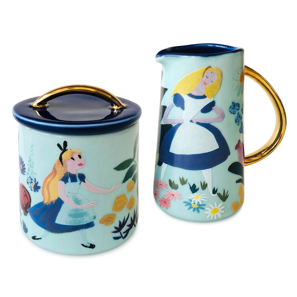 Alice in Wonderland by Mary Blair Creamer and Sugar Bowl Set