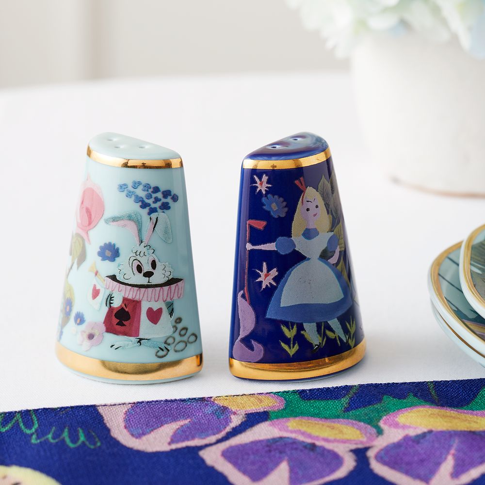 Alice in Wonderland by Mary Blair Salt and Pepper Shaker Set