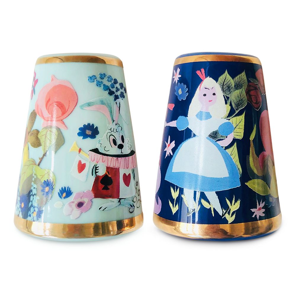 Alice in Wonderland by Mary Blair Salt and Pepper Shaker Set