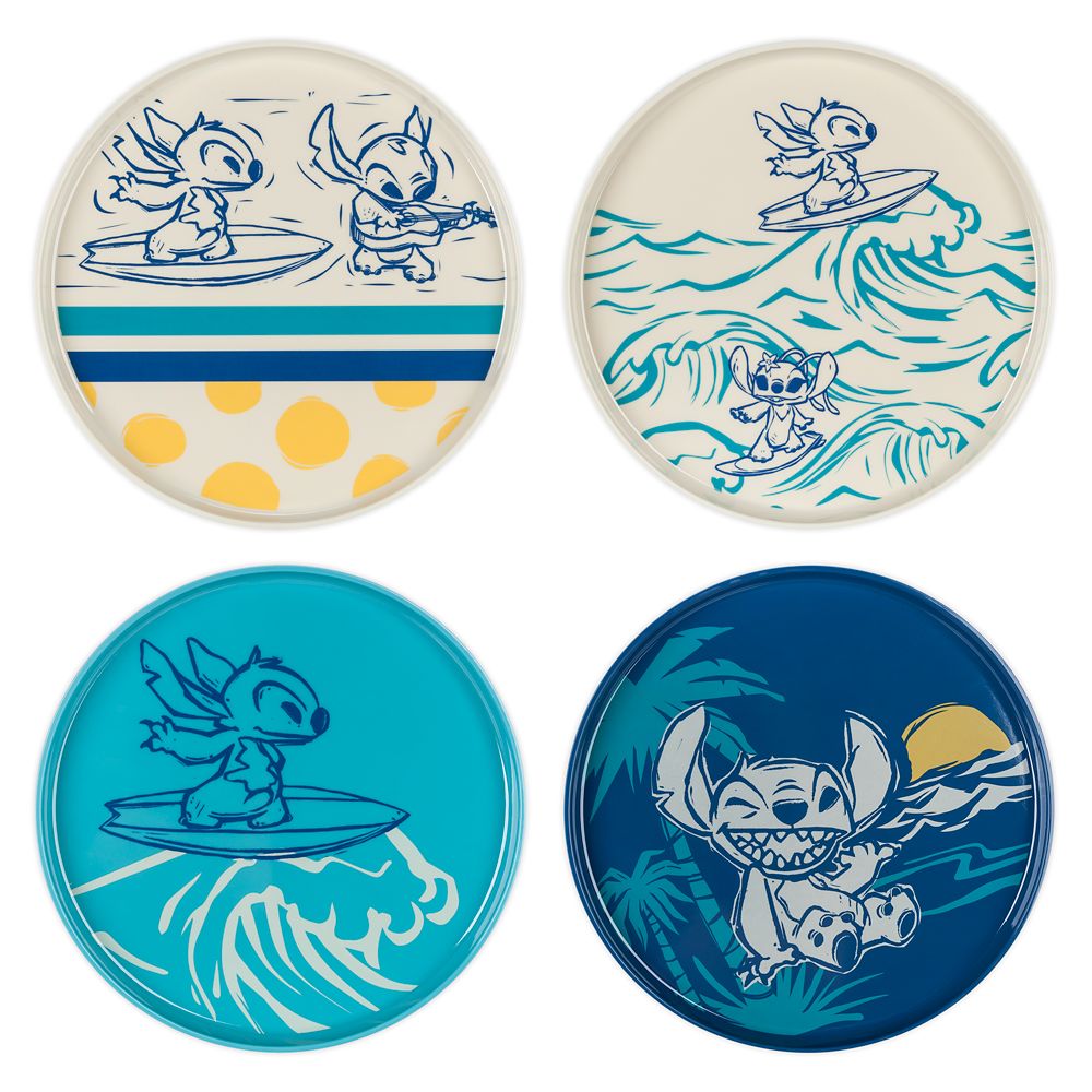 Stitch Melamine Plate Set available online for purchase