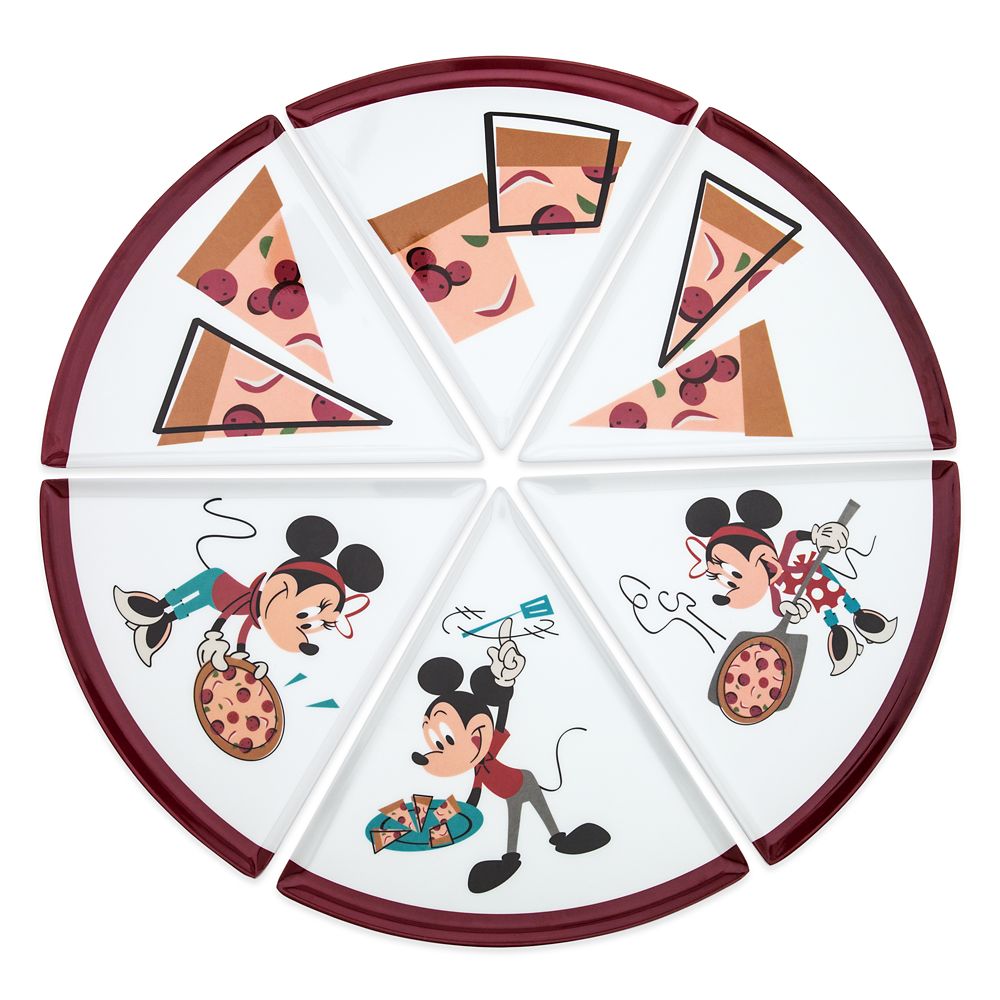 Mickey and Minnie Mouse Pizza Slice Plate – EPCOT International Food & Wine Festival 2022