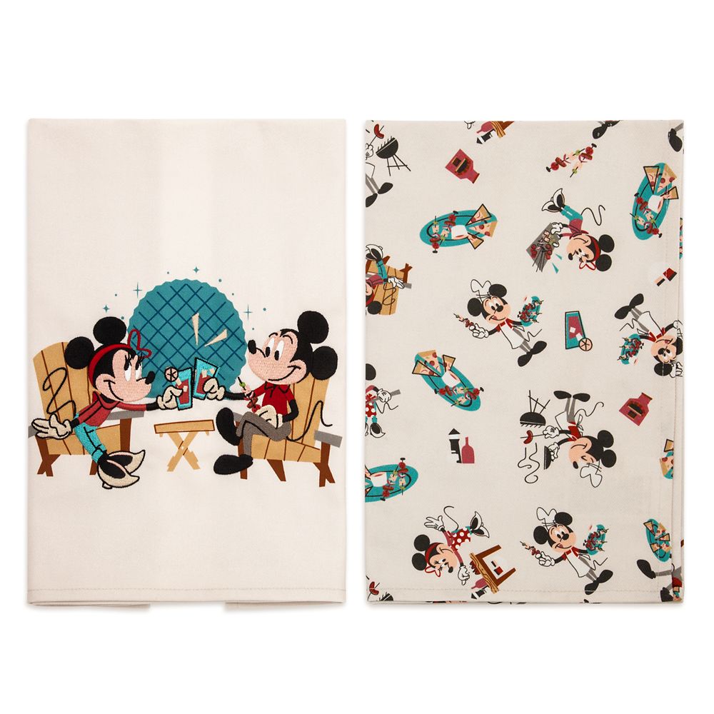 Mickey and Minnie Mouse Kitchen Towel Set – EPCOT International Food & Wine Festival 2022