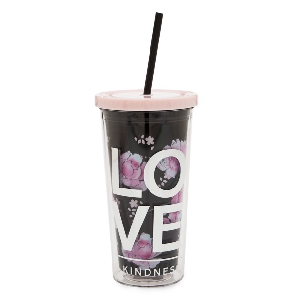 Minnie Mouse Floral Tumbler with Straw