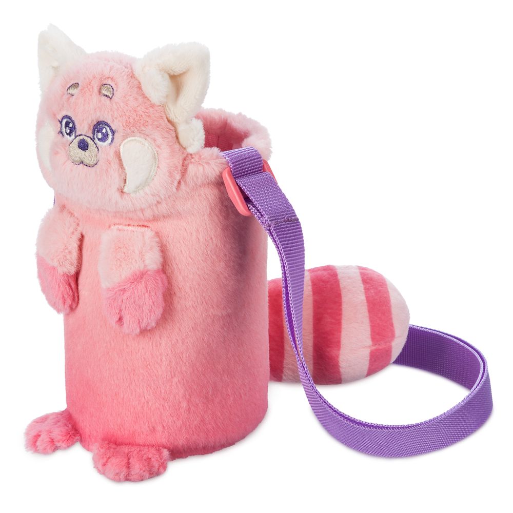 Turning Red Water Bottle and Plush Carrier