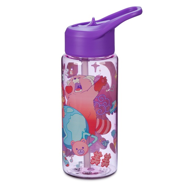Turning Red Water Bottle and Plush Carrier