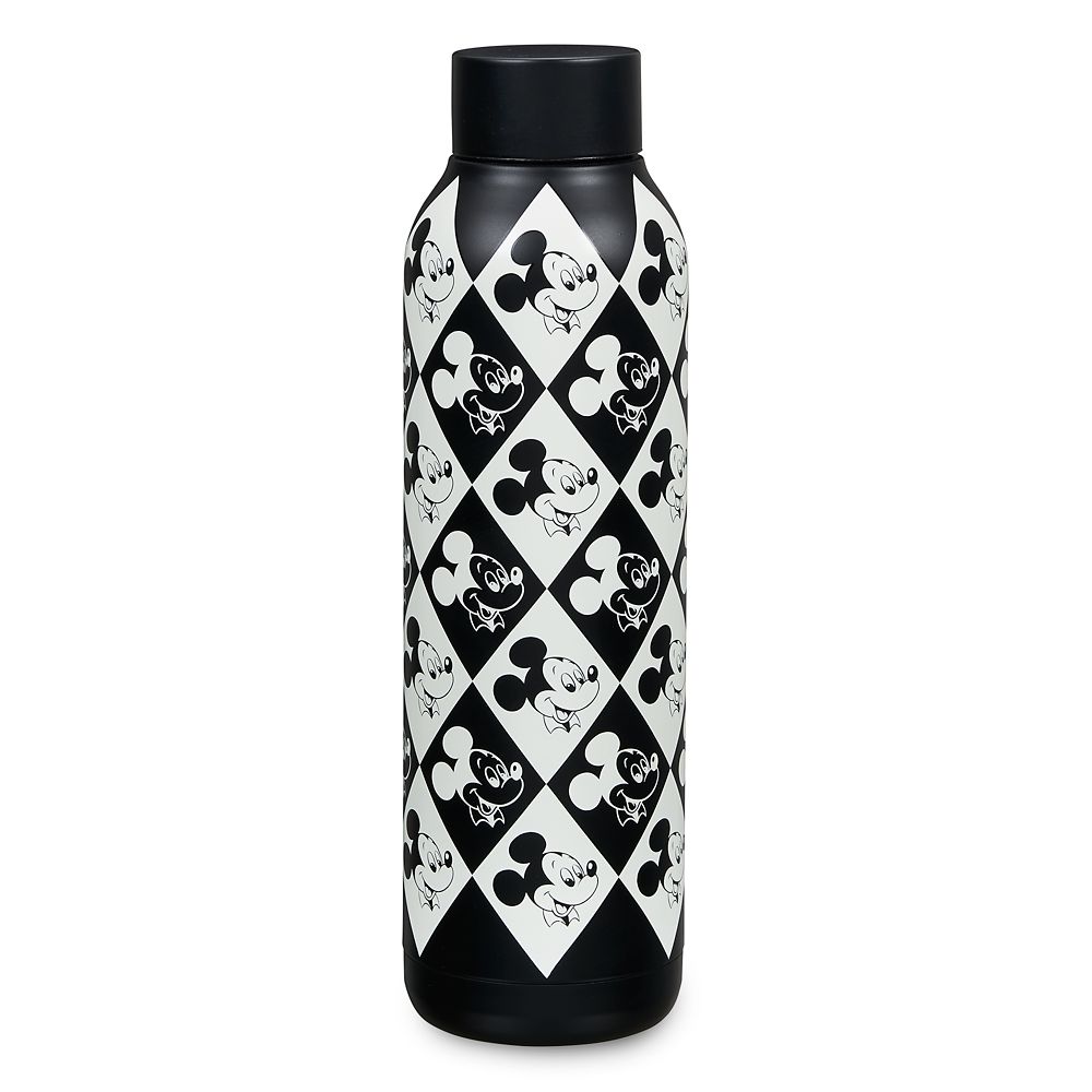 Mickey Mouse Black and White Grid Stainless Steel Water Bottle – Get It Here