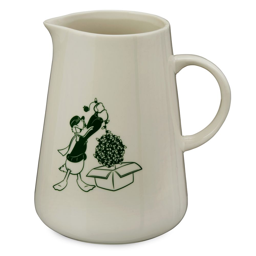 Mickey and Minnie Mouse Christmas Pitcher