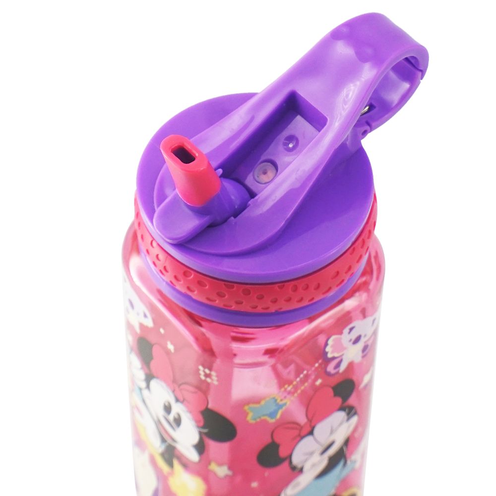 Minnie Mouse Water Bottle with Built-In Straw