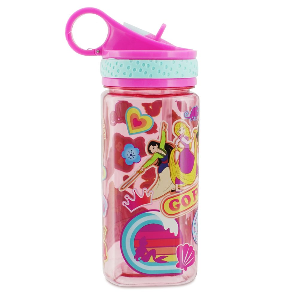 Disney Princess Water Bottle with Built-In Straw