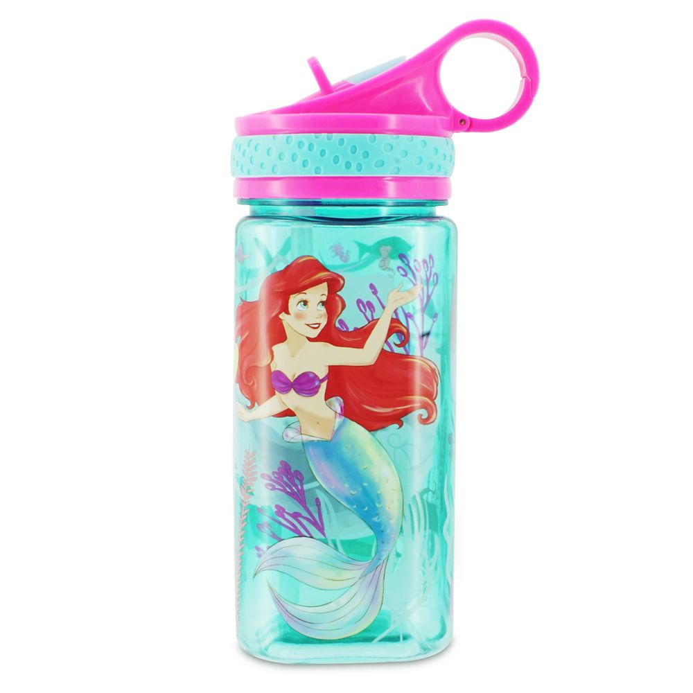 Ariel Water Bottle with Built-In Straw
