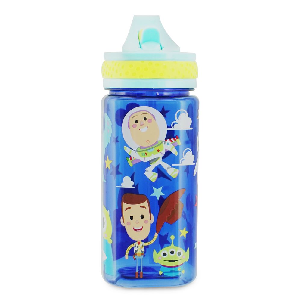 World of Pixar Water Bottle with Built-In Straw