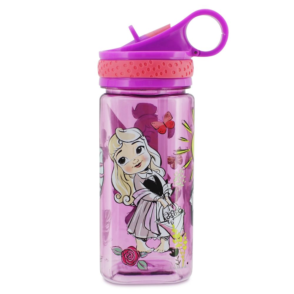 Disney Animators' Collection Water Bottle with Built-In Straw