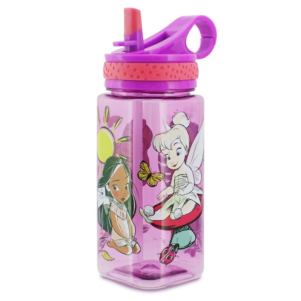Disney Animators' Collection Water Bottle with Built-In Straw